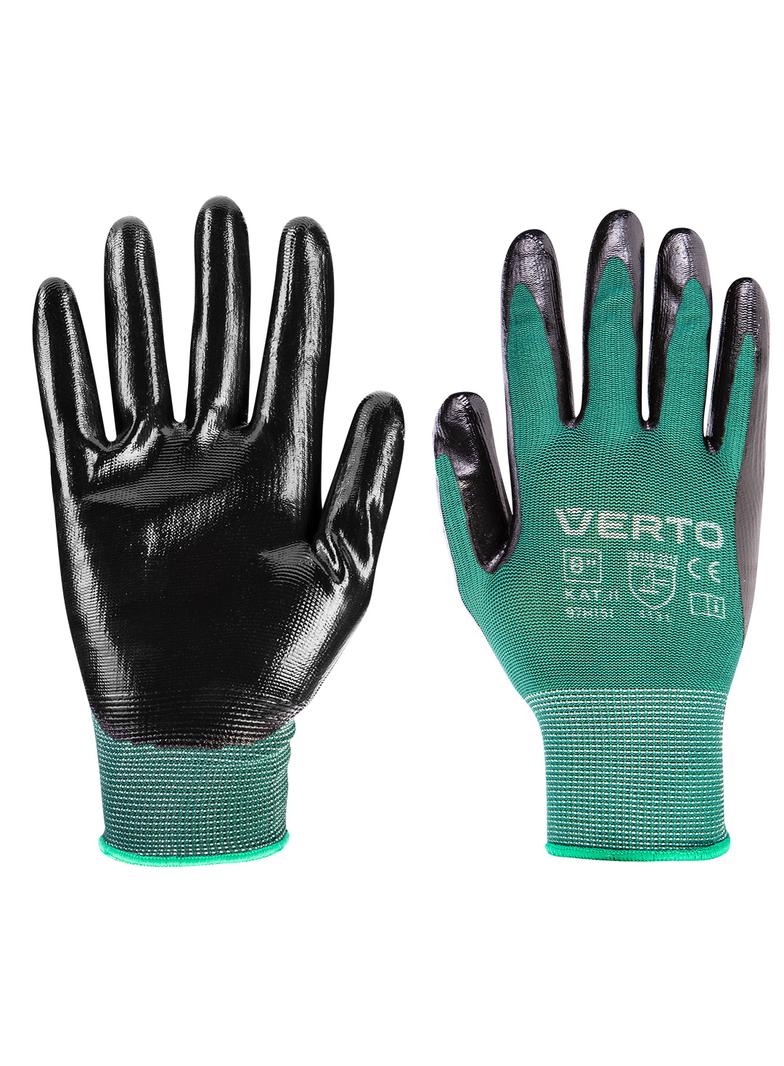 Rękawice ogrodowe pokryte nitrylem, rozmiar 8"