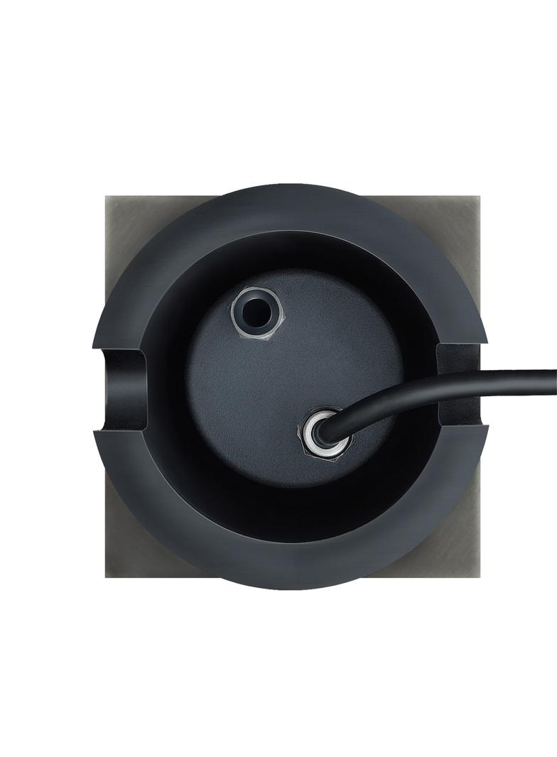 LUKKA CONNECT GU10 250V IP67 110x110x140 SZARY KWADRATOWA gruntowa, najazdowa, przelotowa