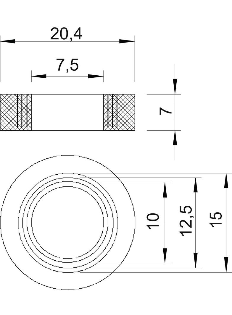 107/B, PIERŚCIEŃ POJEDYNCZY PG16