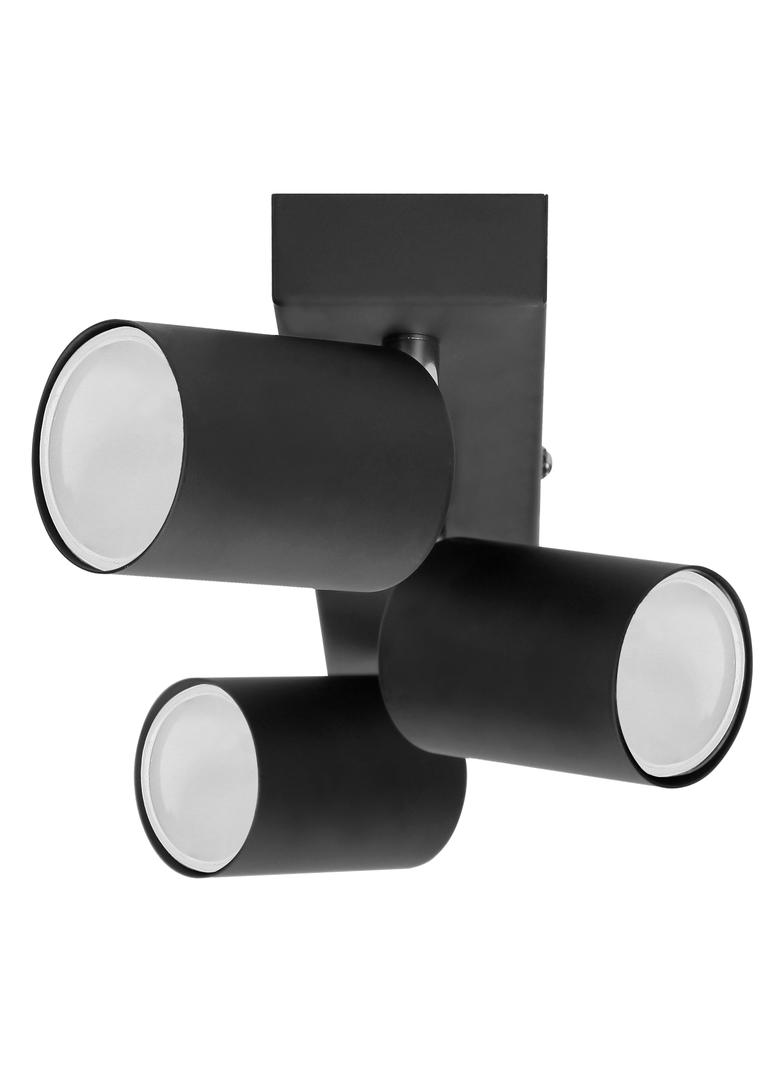 DOA SP 3I, oprawa ścienno-sufitowa, GU10 max. 3x50W, IP20, czarna AD-OP-6195BGU10 ORNO