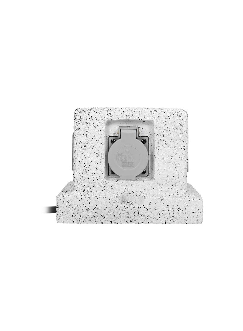 Gniazdo ogrodowe SŁUPEK 4x2P+Z (schuko) kabel gumowy H07RN-F 3x1,5mm2 3m OR-AE-13186(GS) ORNO