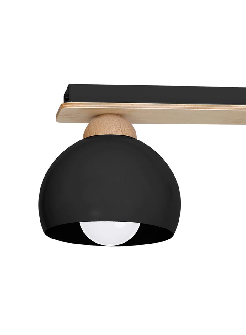 Milagro plafon Dama Black 3xE27 MLP6560