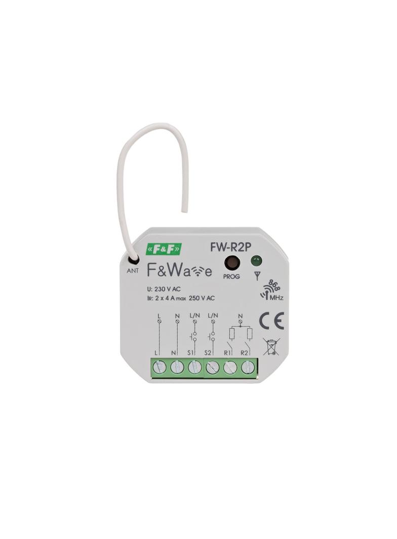 radiowy podwójny przekaźnik bistabilny - montaż PDT 85÷265V AC/DC