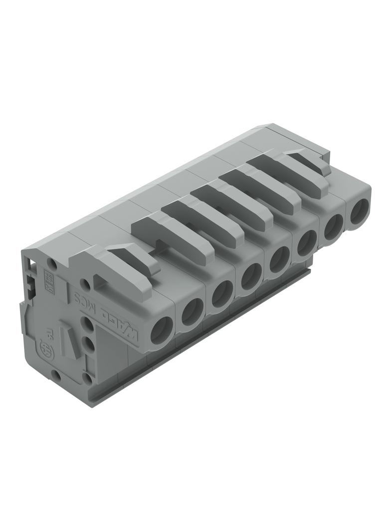 Gniazdo MCS‑MIDI Classic kątowe 8‑biegunowe szare raster 5mm 232‑108/026‑000 WAGO