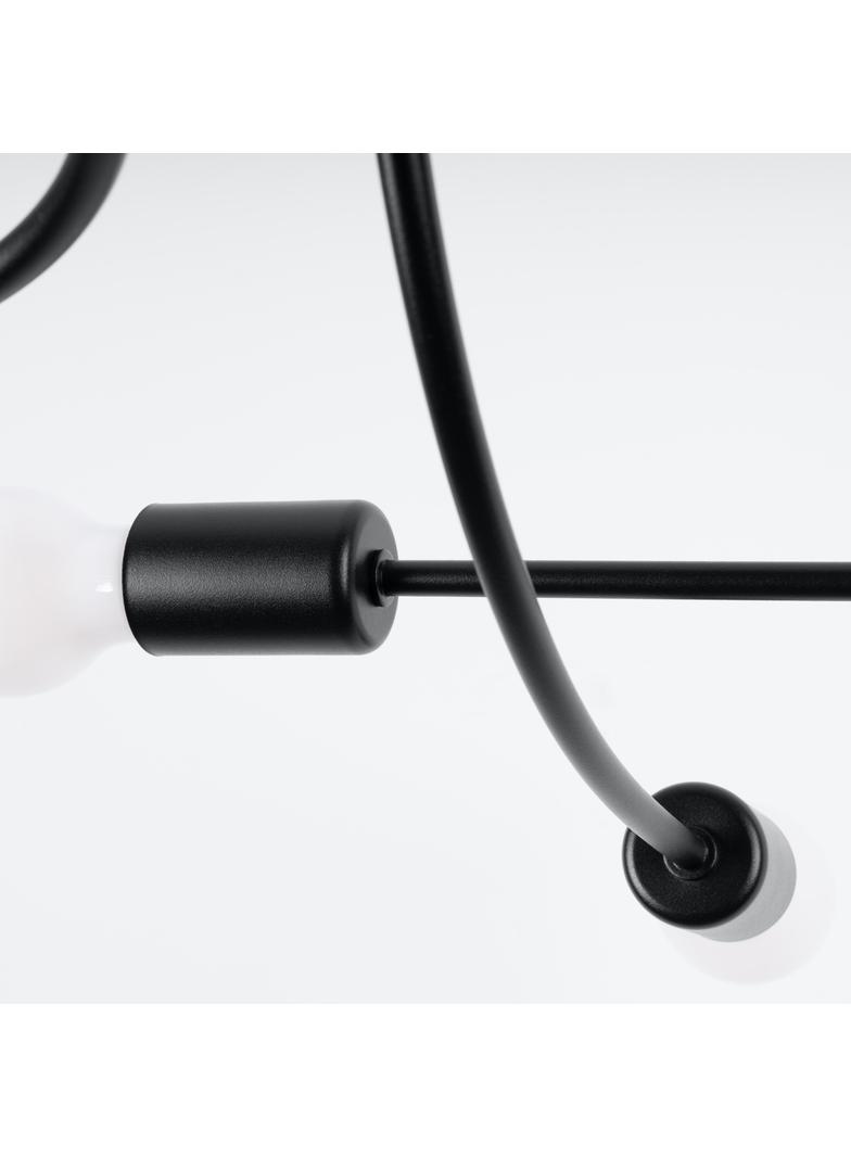 Żyrandol LEVAR 6 czarny