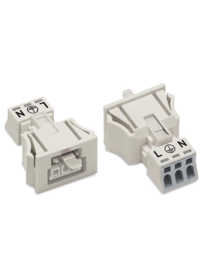 WINSTA MINI gniazdo Snap-In 3-biegunowe białe