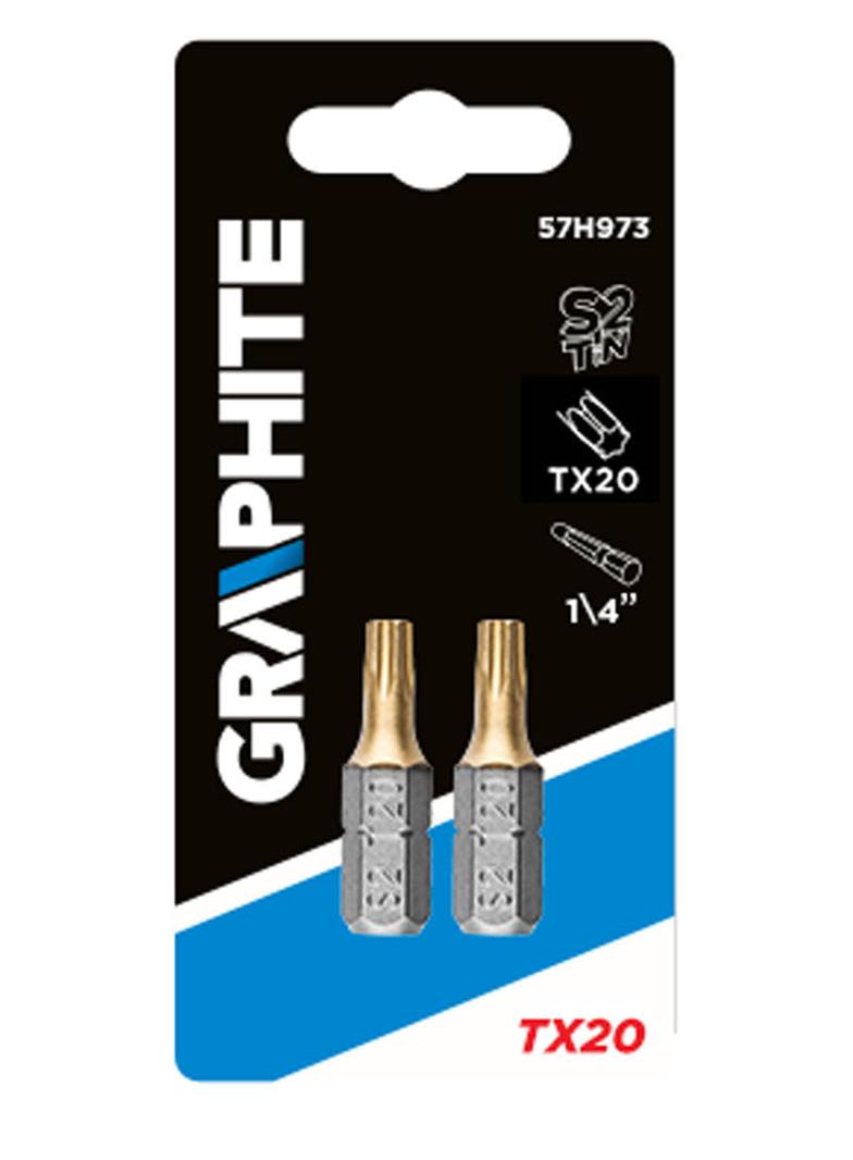 Końcówki wkrętakowe TX20 x 25 mm, 2 szt.
