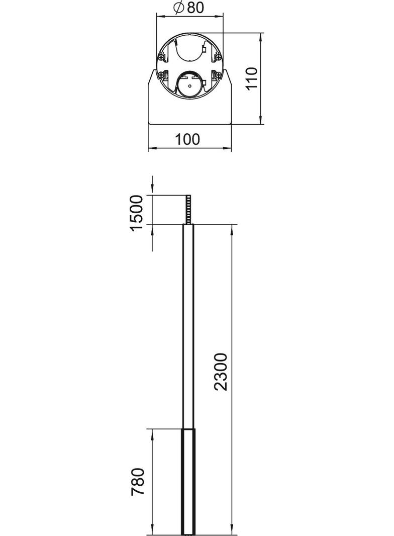ISS110100FRW, Kolumna zasilająca