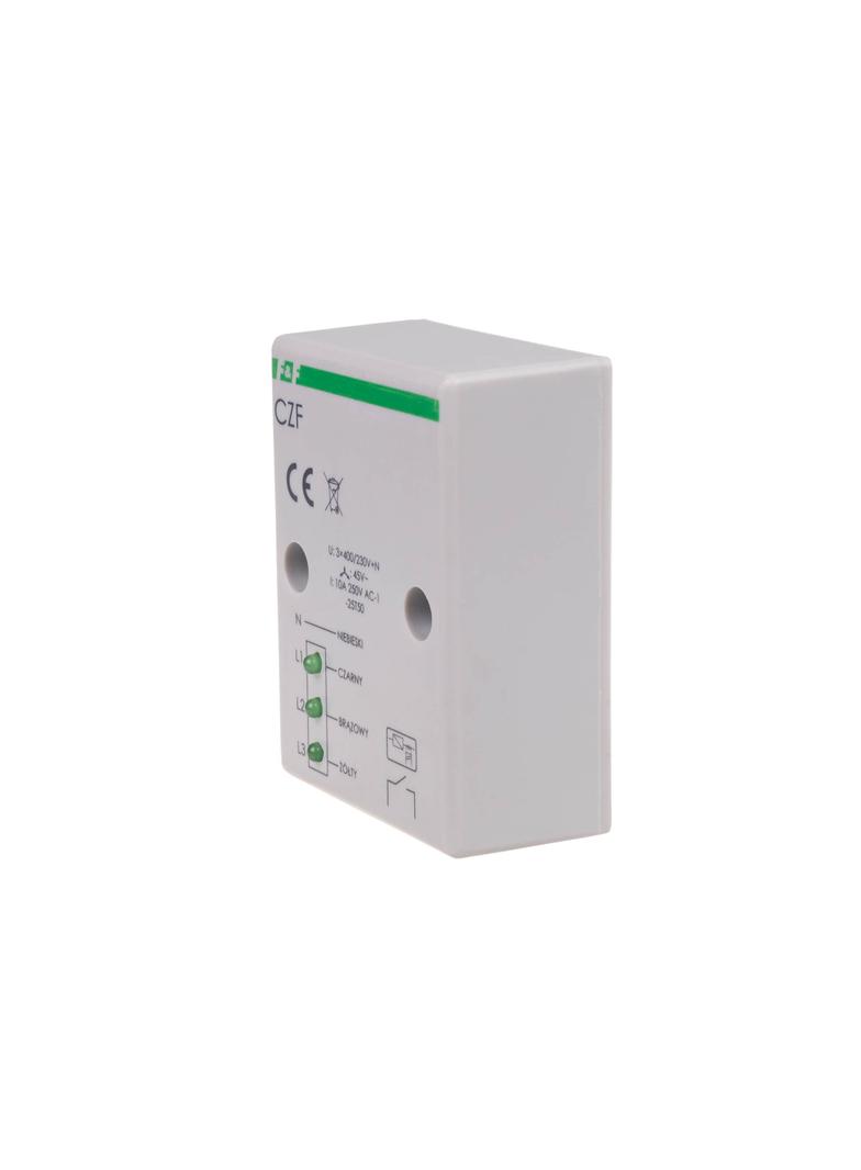 mikroprocesorowy czujnik zaniku i asymetrii faz, montaz natablicowy,True RMS