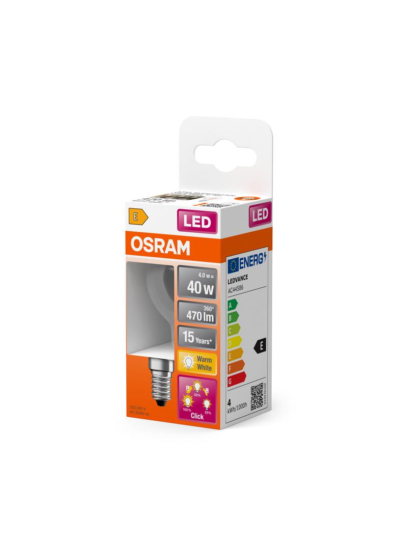 Lampa LED STAR+ CL B40 DIM Duo Click FILAMENT 4W 827 E14
