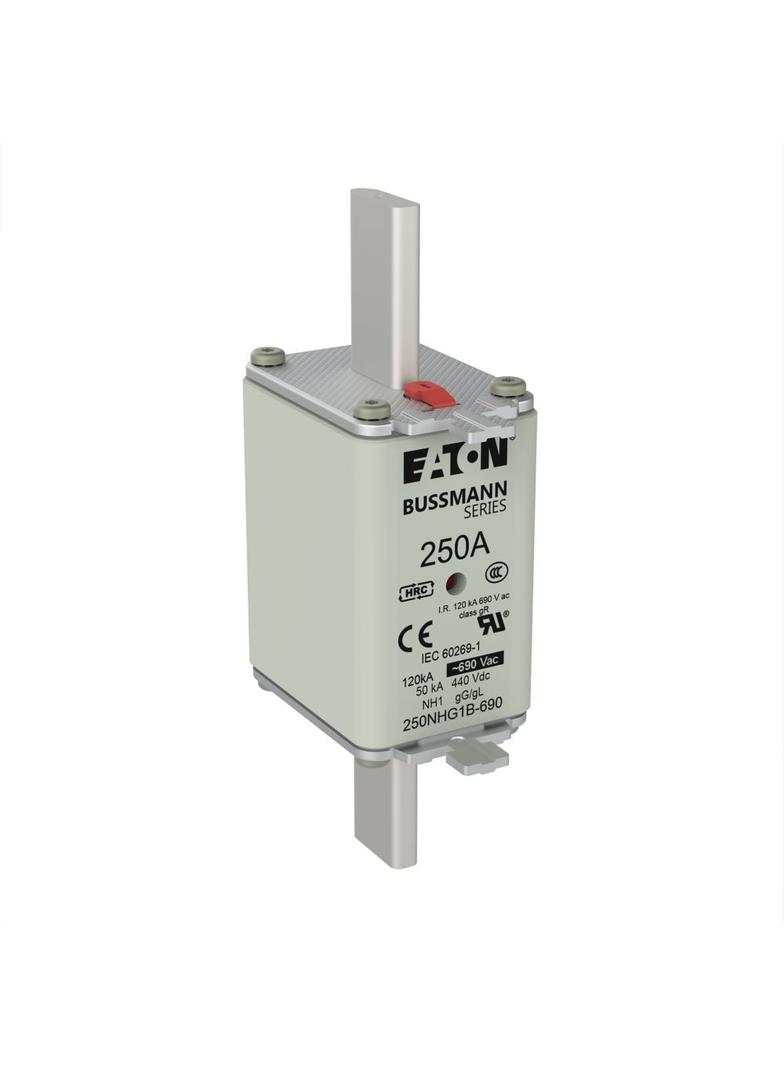 NH FUSE 250A 690V gG SIZE 1 Wkładka NH1 250A 690V GL/GG podwójny wskaźnik 250NHG1B-690 EATON
