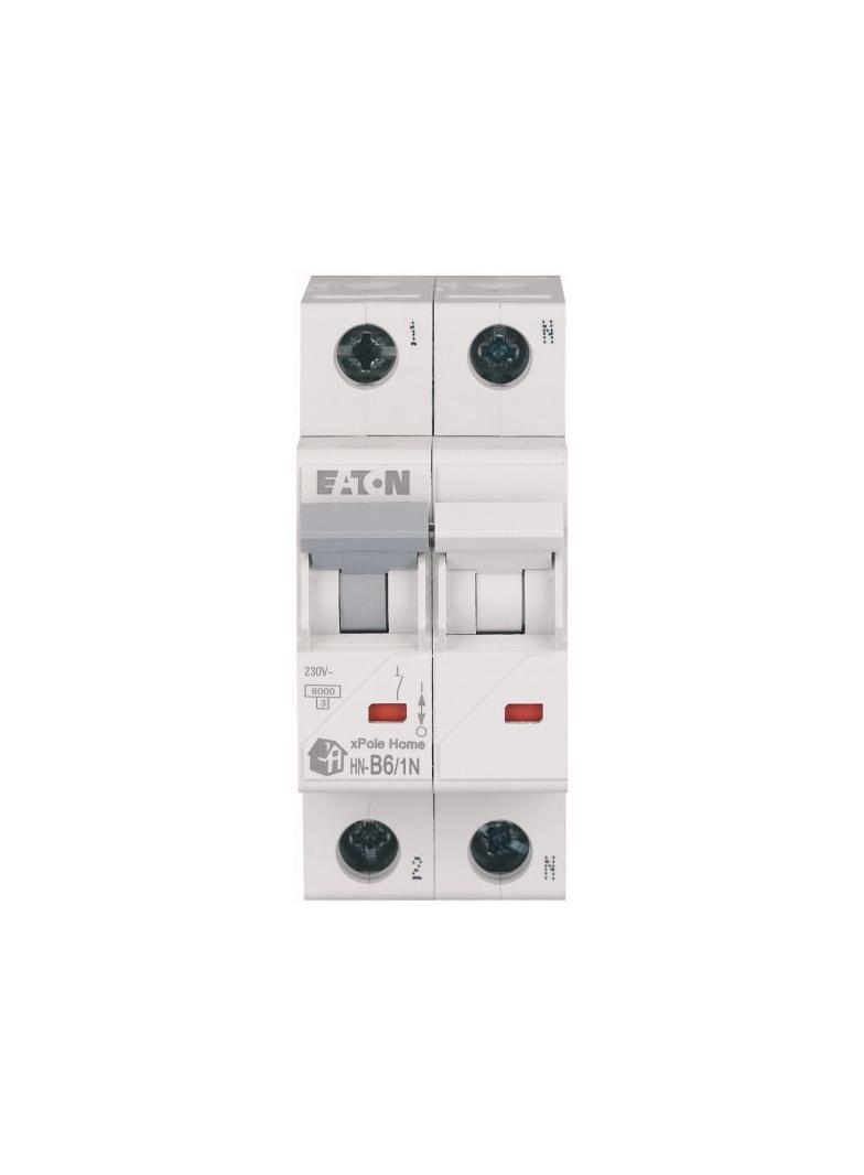 HN-B6/1N Wyłącznik nadprądowy 6kA B6A 1P+N  194838 EATON