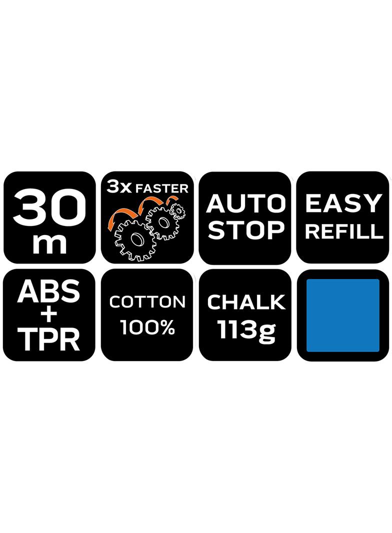 Sznurek traserski 3:1 obudowa plastikowa + kreda niebieska NEO TOOLS 49-952 GTX Poland