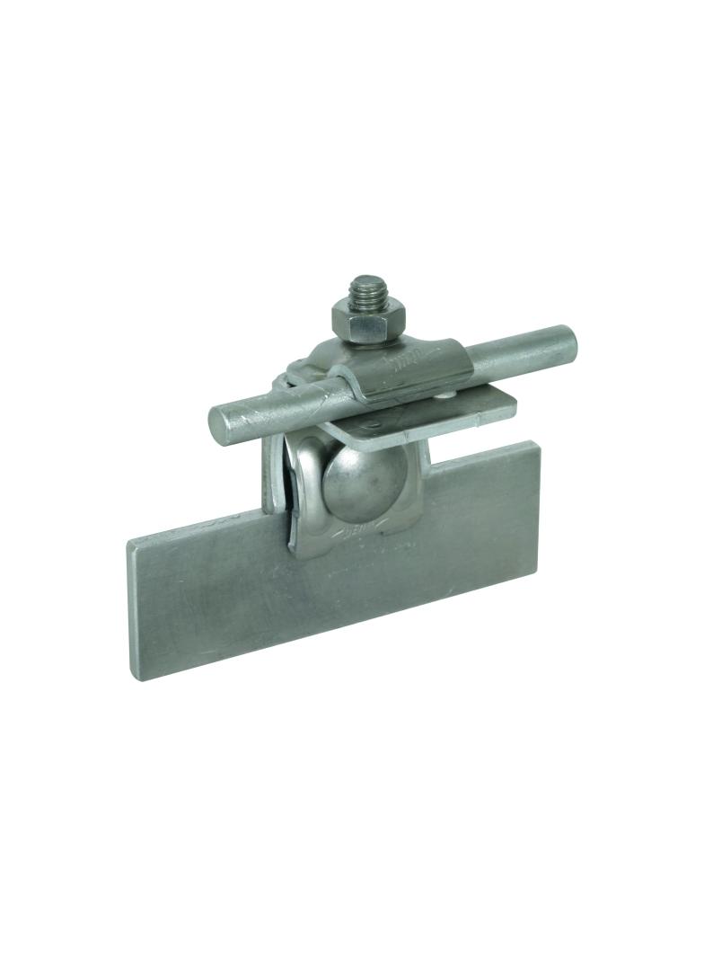 Zacisk krawędziowy wygięty 0,7-8 mm, Alu