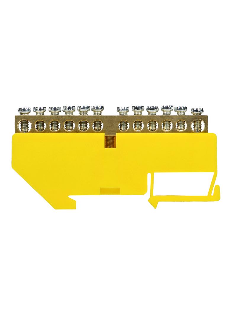 Listwa zaciskowa PE na szynę TH35 12 przewodów żółta OR-LZ-8204/12/Y ORNO