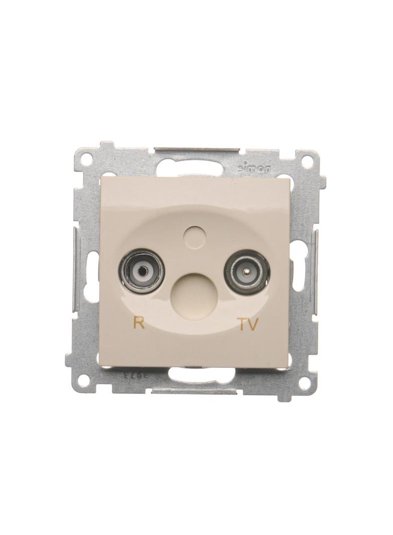 Simon 54 Gniazdo antenowe R-TV zakończeniowe do gniazd przelotowych kremowy