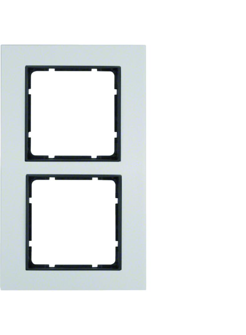BERKER B.7 Ramka podwójna aluminium/antracyt mat 10126904 HAGER
