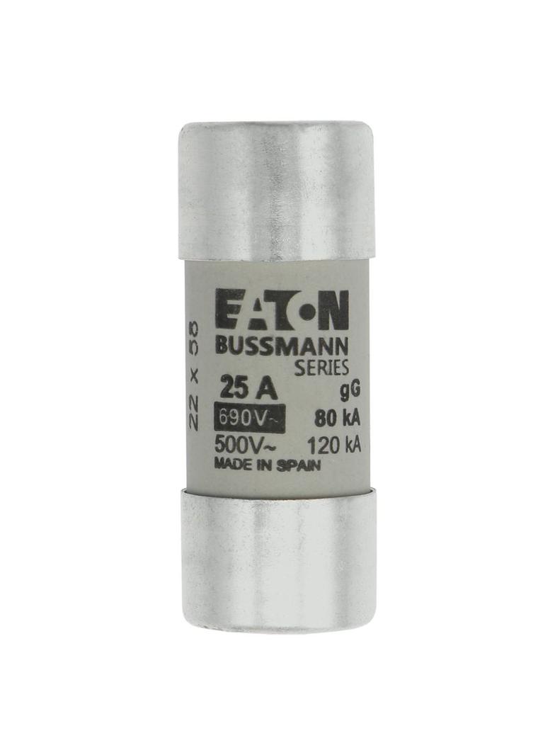 CYLINDRICAL FUSE 22 x 58 25A GG 690V AC Wkładka cylindryczna 22 x 58mm 25A GG 690V AC C22G25 EATON