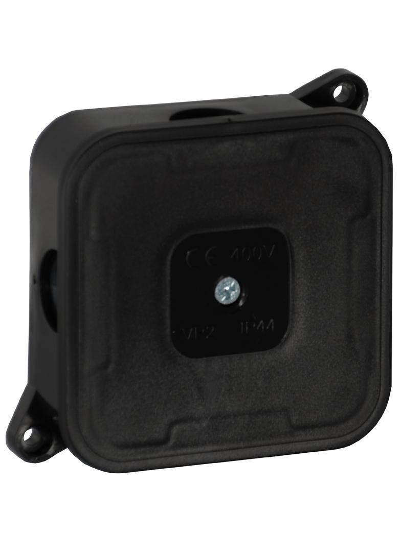 Puszka n/t ECO IP44 400V 4 dławnice gumowe 85x85x35mm czarny 60 szt. OR-JB-13806/B/60 ORNO