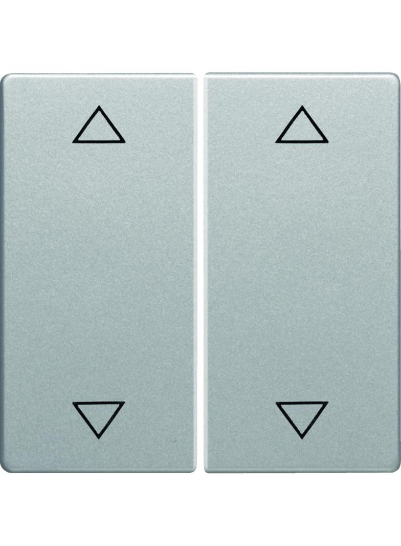 BERKER Q.x Klawisze z nadrukowany symbol strzałki do łącznika 2-klawiszowego aluminium aksamit lakie
