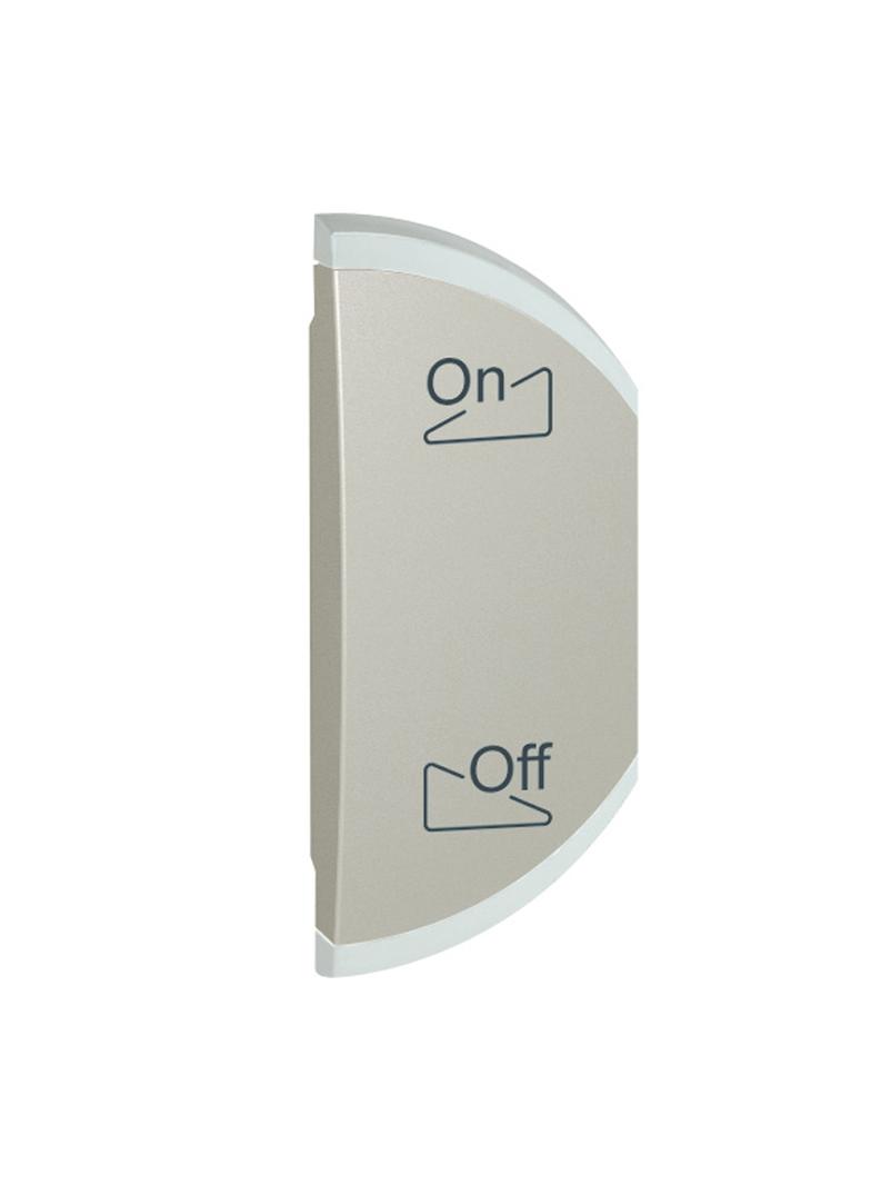 MY HOME SCS CELIANE - KLAWISZ PRAWY ON/OFF STEROWNIKA WIELOFUNKCYJNEGO TYTANOWY, Legrand
