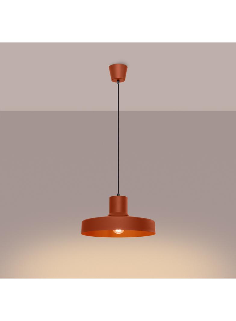 Sollux Lampa wisząca BILO ochra czerwona