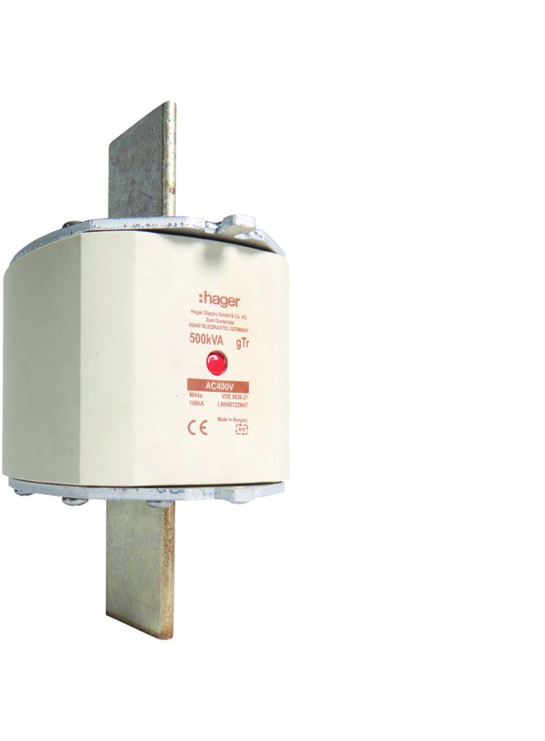 Wkładka bezp. nożowa NH4a wsk.podw. uchwyt nieiz. gTr 722A 400VAC LNH40722M4T HAGER