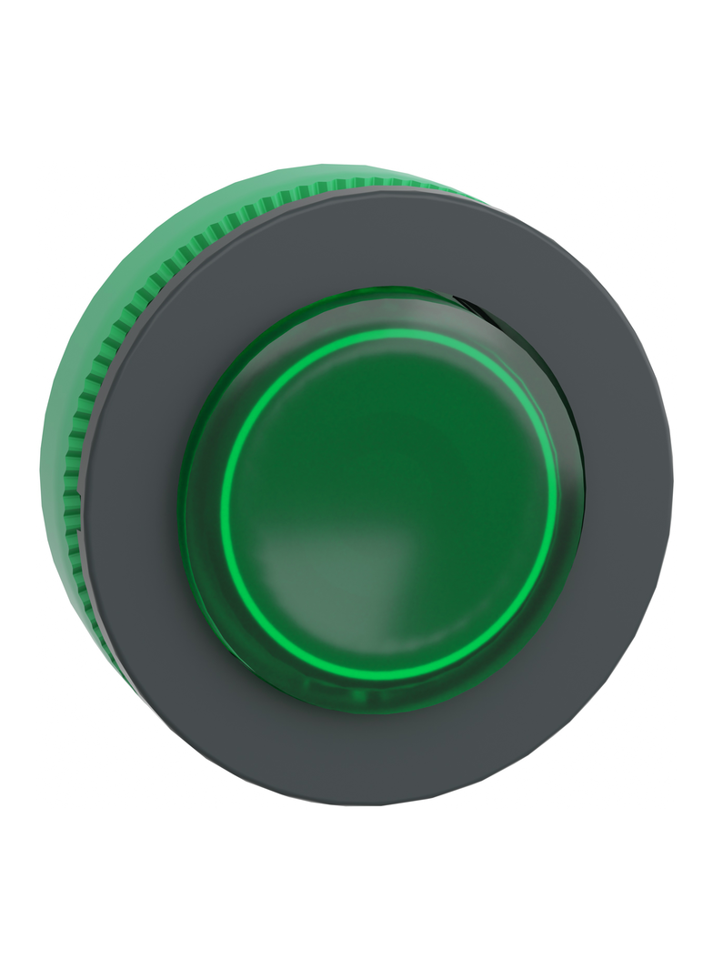Harmony XB5 Główka przycisku podświetlanego wystający zielony zintegrowany LED typ push push