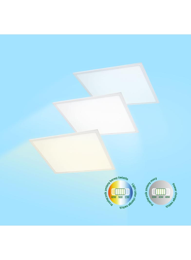 ALGINE PANEL BACKLIGHT 30W/40W/48W CCT 230V 120st IP20 600x600x35MM BIAŁY 5 LAT GWARANCJI