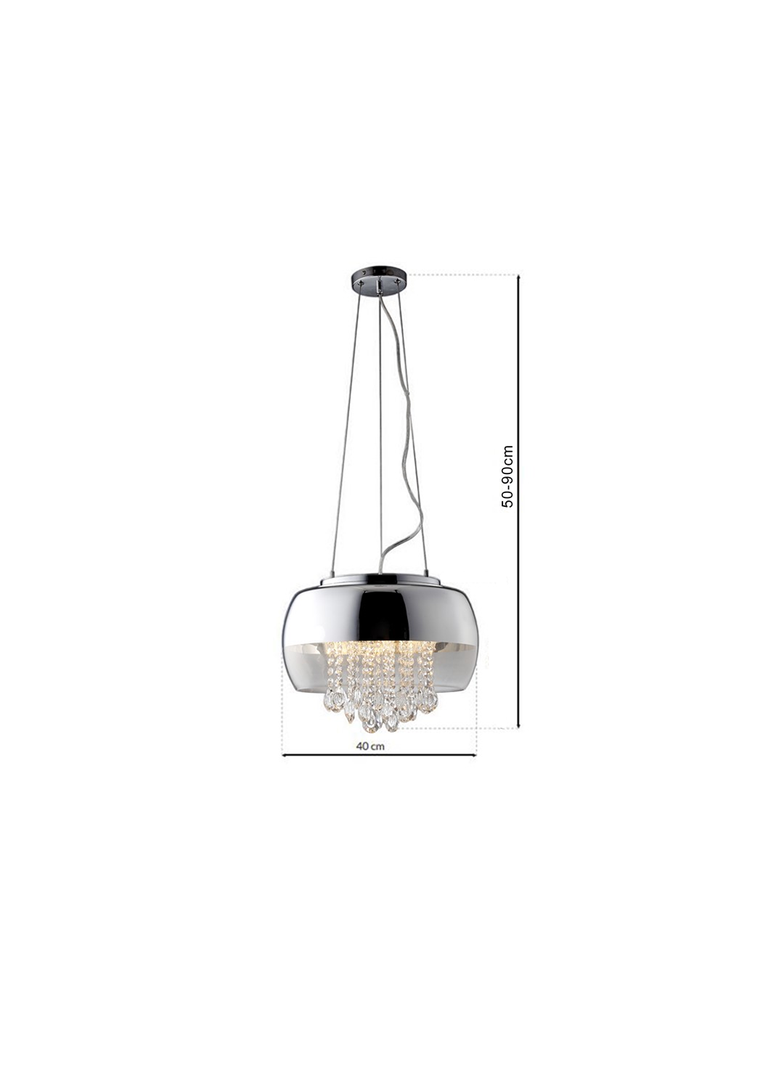 lampa wisząca Luna 3xE14 chrom ML3801 Milagro