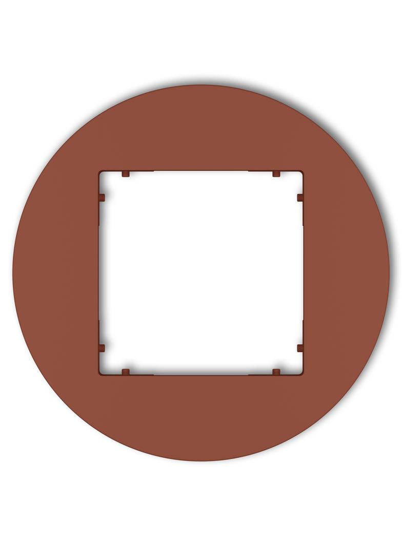 MINI Ramka uniwersalna pojedyncza okrągła z tworzywa terakota