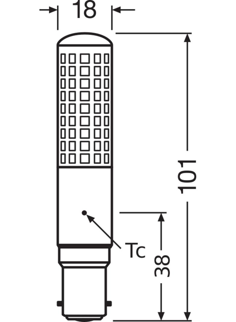 Lampa LED SPECIAL T SLIM CL 75 dim 9W 827 B15d