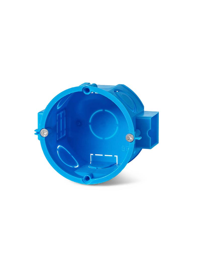 S60Kw ,  Puszka podt. O 60 szeregowa, płytka, z wkrętami, niebieski