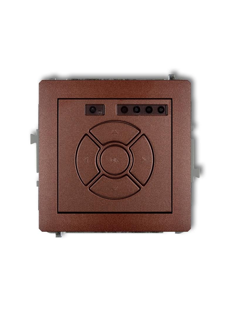 DECO Mechanizm elektronicznego sterownika roletowego (sterowanie lokalne) brązowy metalik