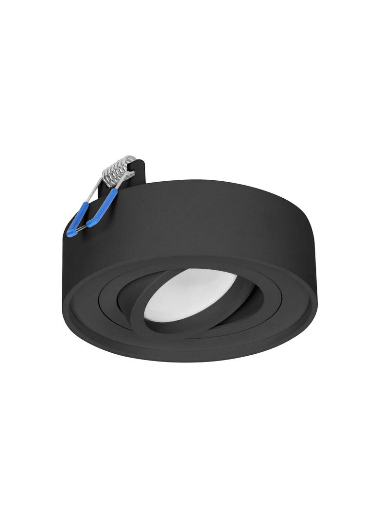 SORMUS R ramka dekoracyjna oprawy punktowej MR16/GU10 max 50W regulowana koło czarna AD-OD-6169/B OR