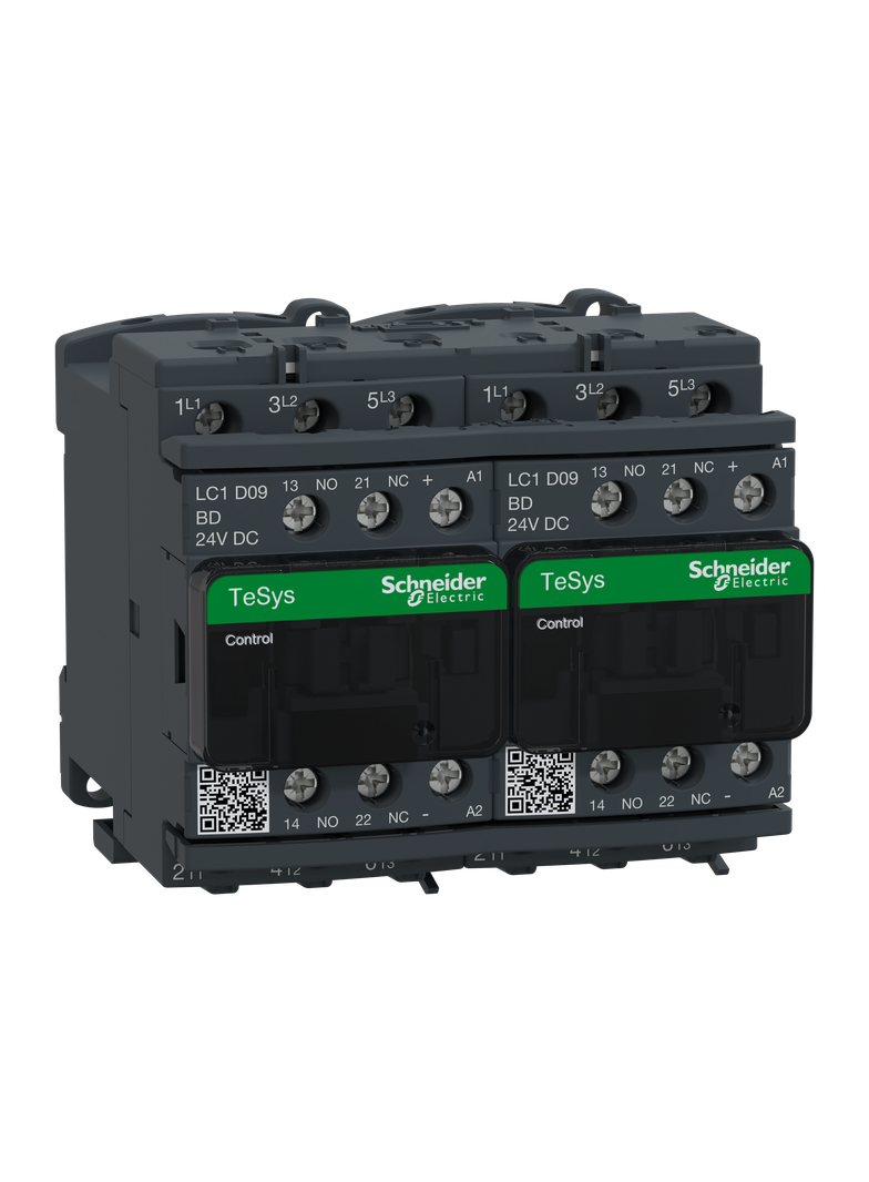 Stycznik nawrotny D 3P AC3-9A,24V DC LC2D09BD SCHNEIDER