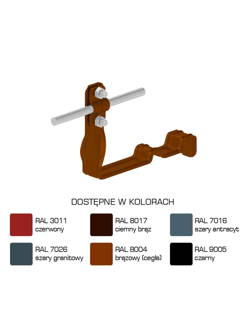AN-27G/LA/-N Uchwyt dach.prof.skr.Z-śr. WZÓR 3 H=10cm /LA/
