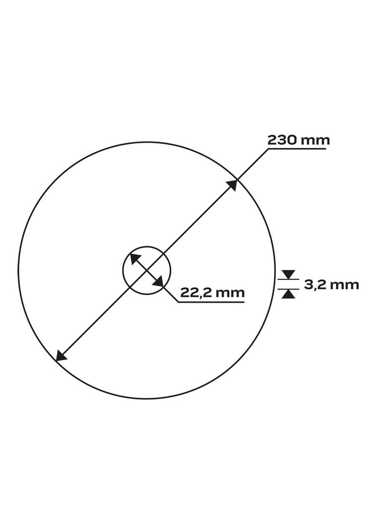 Tarcza tnąca do kamienia 230 x 3.2 x 22.2 mm, 42 37C30-R-BF