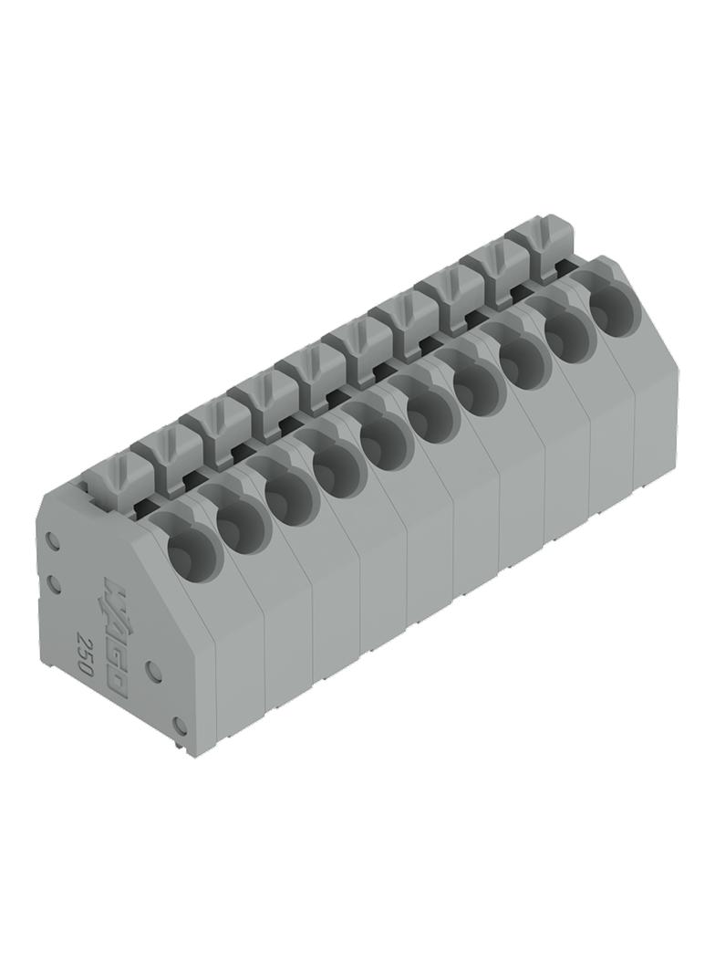 listwa zaciskowa do pł. drukowanych 10-bieg. szara raster 3,5 mm /30szt./ WAGO