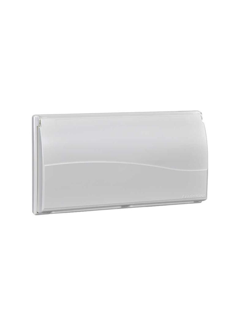 Simon Connect Ramka 4-modułowa do puszki SBM450 z pokrywą 8x K45 czysta biel SBMT402/9 KONTAKT