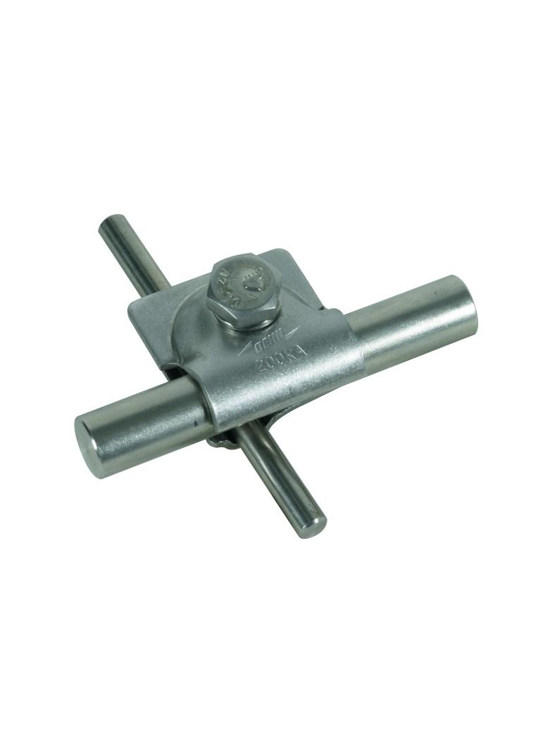 Zacisk M V, stal nierdzewna NIRO 200 kA do drutu 8-10/16 mm, ze śrubą sześciokątną i podkładką spręż