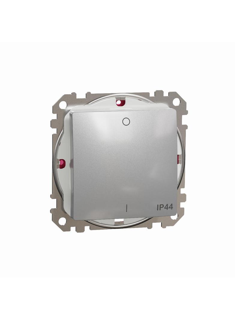 Sedna Design & Elements Łacznik dwubiegunowy IP44 srebrne aluminium SDD213102 Schneider