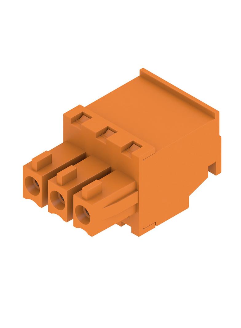 BCZ 3.81/03/270 SN OR BX Wtyk PCB (złącze wiązki), 3.81 mm, Liczba biegunów: 3, Przyłącze z jarzmem /50szt./ 1940200000 WEIDMÜLLER