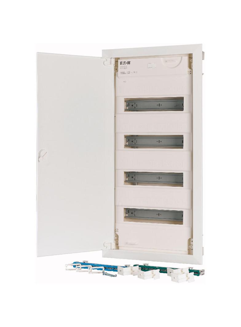 KLV-48UPS-F Rozdzielnica modułowa podtynkowa płaska 4x12 kl.II IP30 zawiera listwy N/PE 178820 EATON
