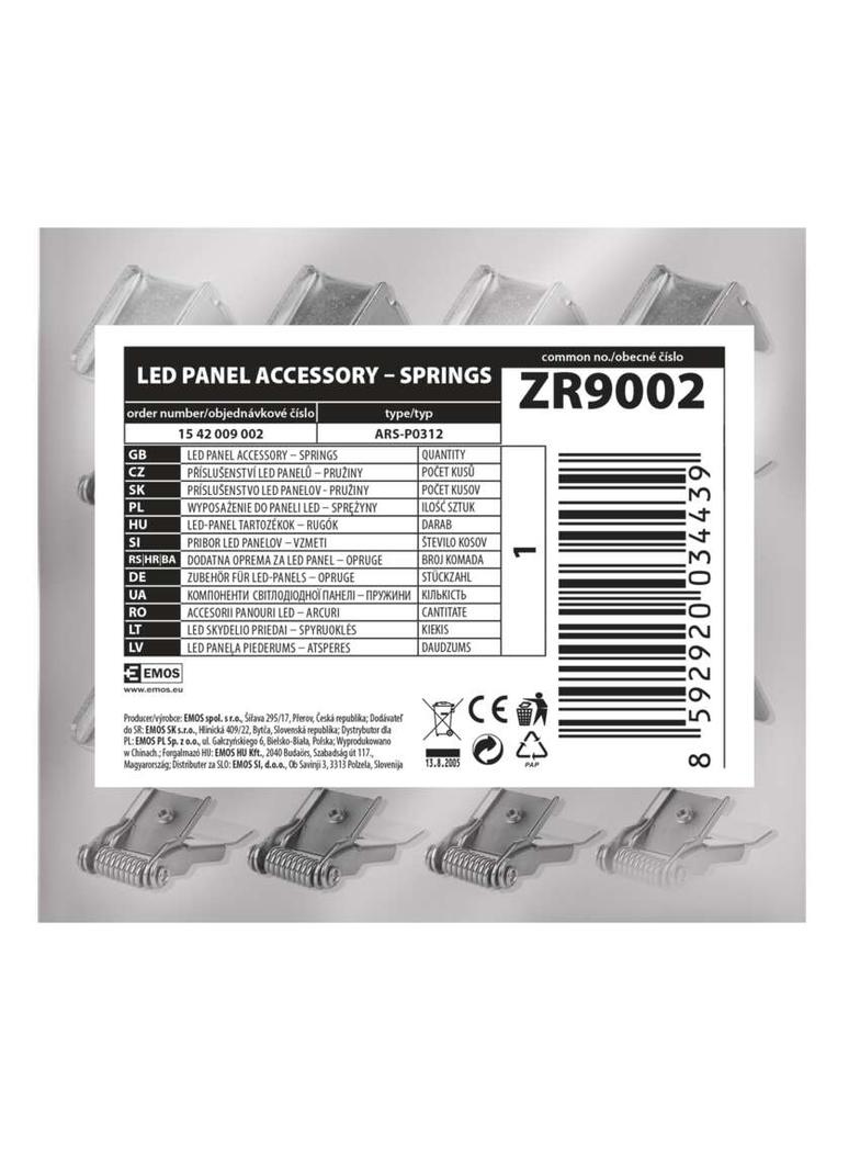 Sprężyny do LED PANEL 120x30 ZR9002 EMOS