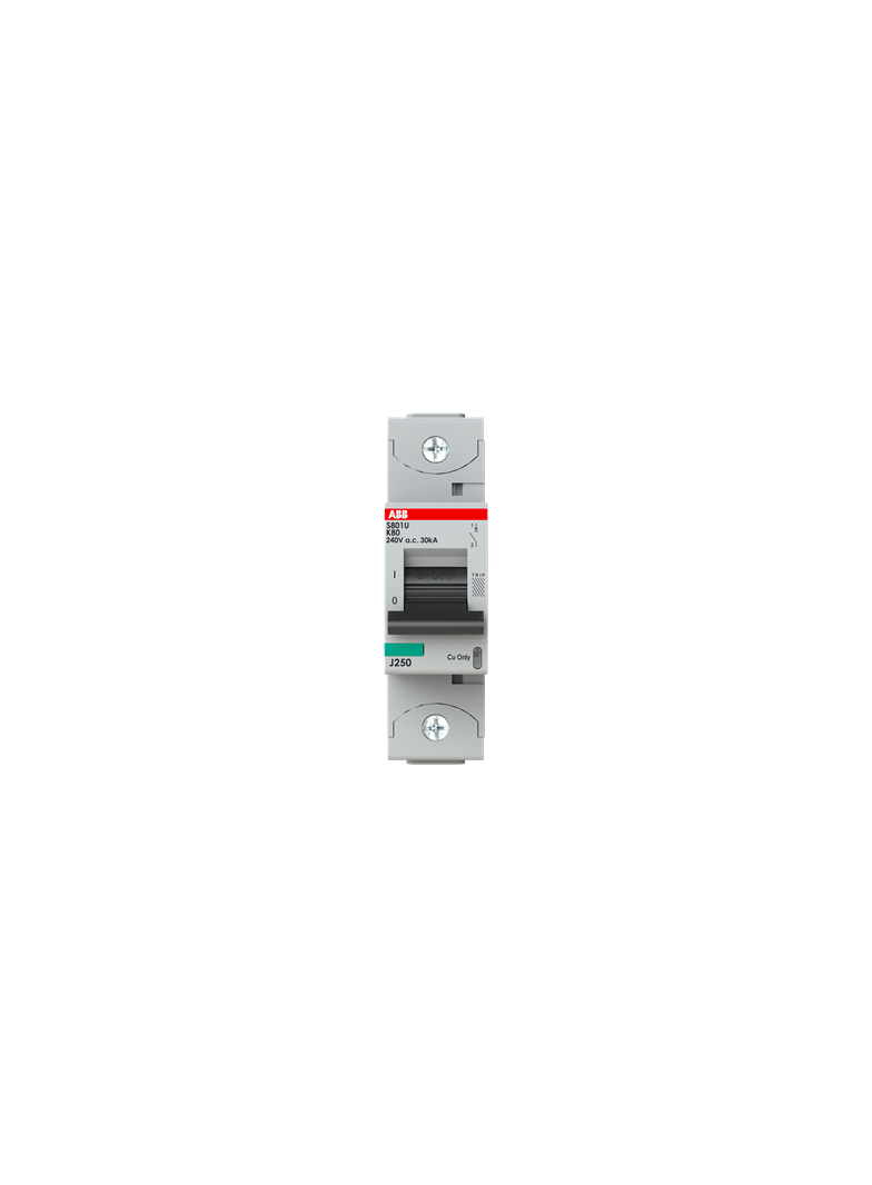 S801U-K80 Wyłącznik nadprądowy 25kA 1P K80A 2CCS881017R0627 ABB