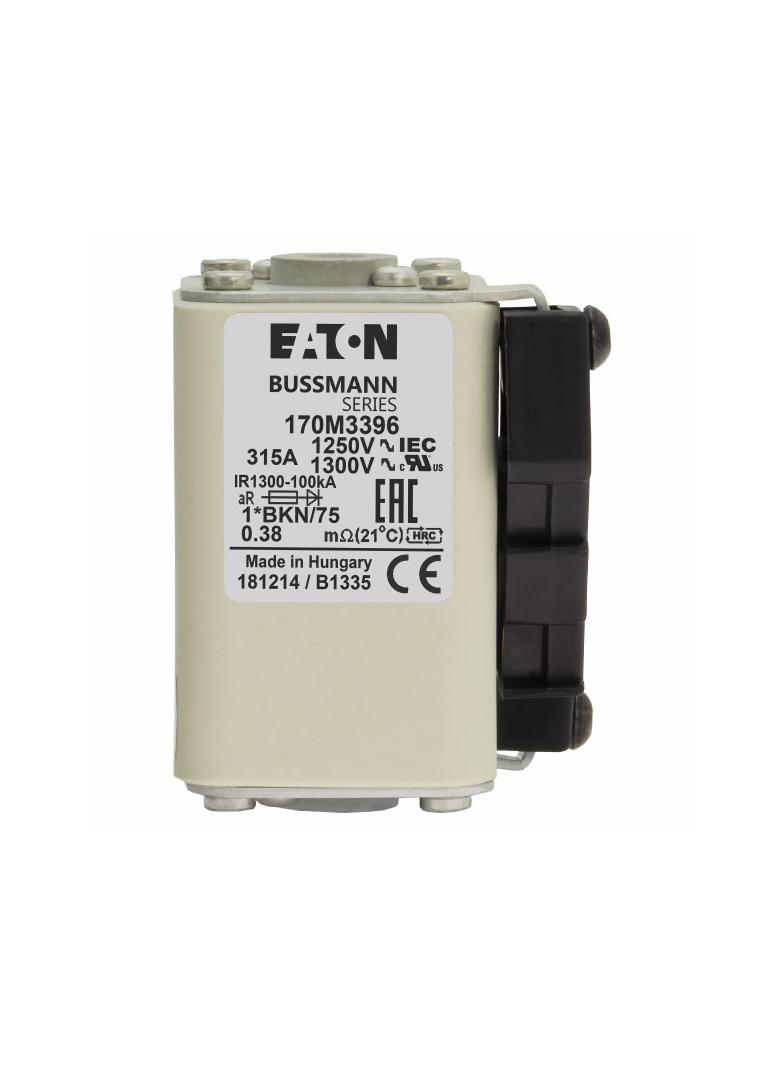 FUSE 315A 1250V 1*BKN/75 AR CU Wkładka szybka 315A AC 1250V rozmiar 1 45x59x75 mm aR 170M3396 EATON