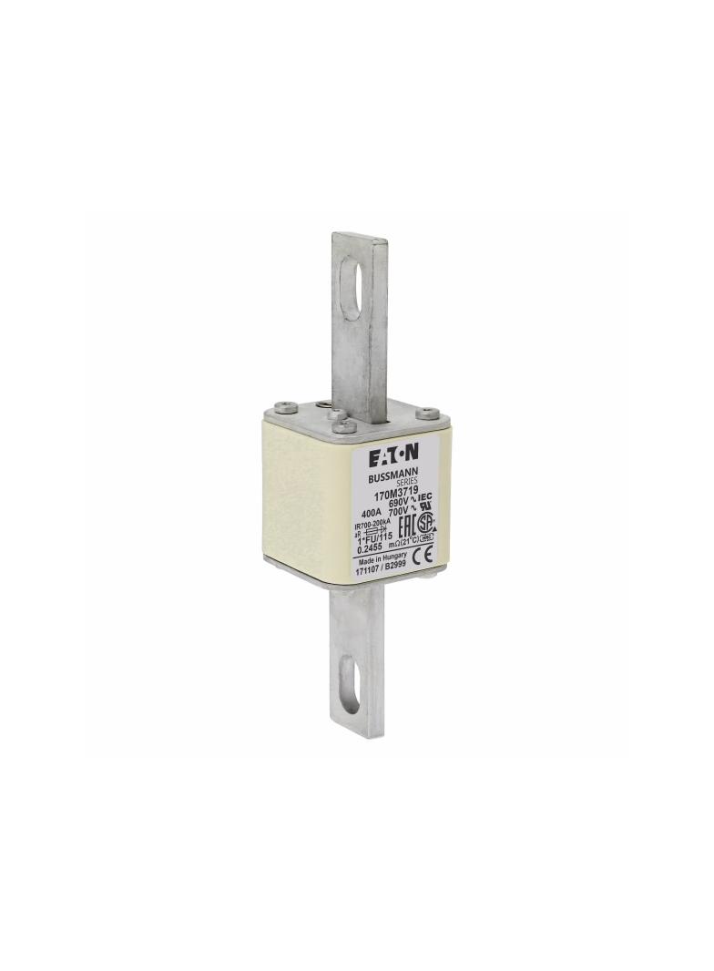 FUSE 400A 690V 1*FU/115 AR UC Wkładka szybka 400A AC 690V rozmiar 1 45x45x148 mm aR, 170M3719 EATON