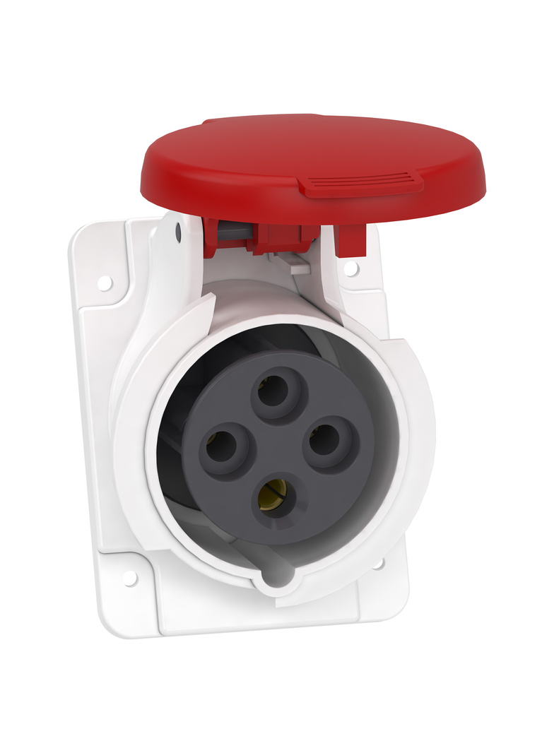 Gniazdo Pratika 16A 3P-E 380-415V IP44 50-60Hz PKF16F434