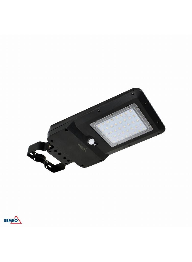 SOLARNA OPRAWA ULICZNA LED SOLGER 15W 1600LM 4000K IP65 CZARNA CZ. PIR